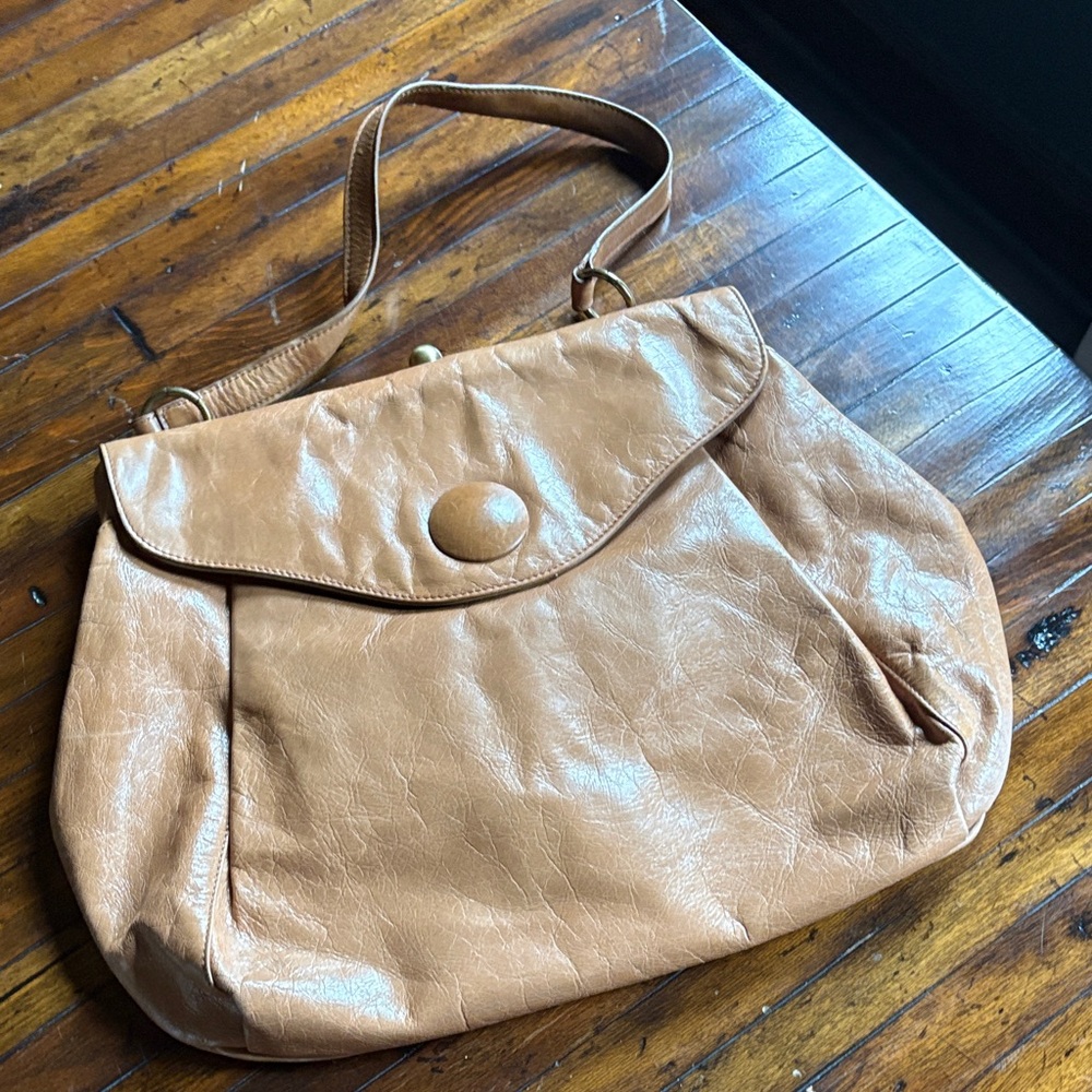 HOBO Tan Leather Shoulder Bag